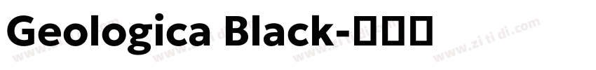 Geologica Black字体转换